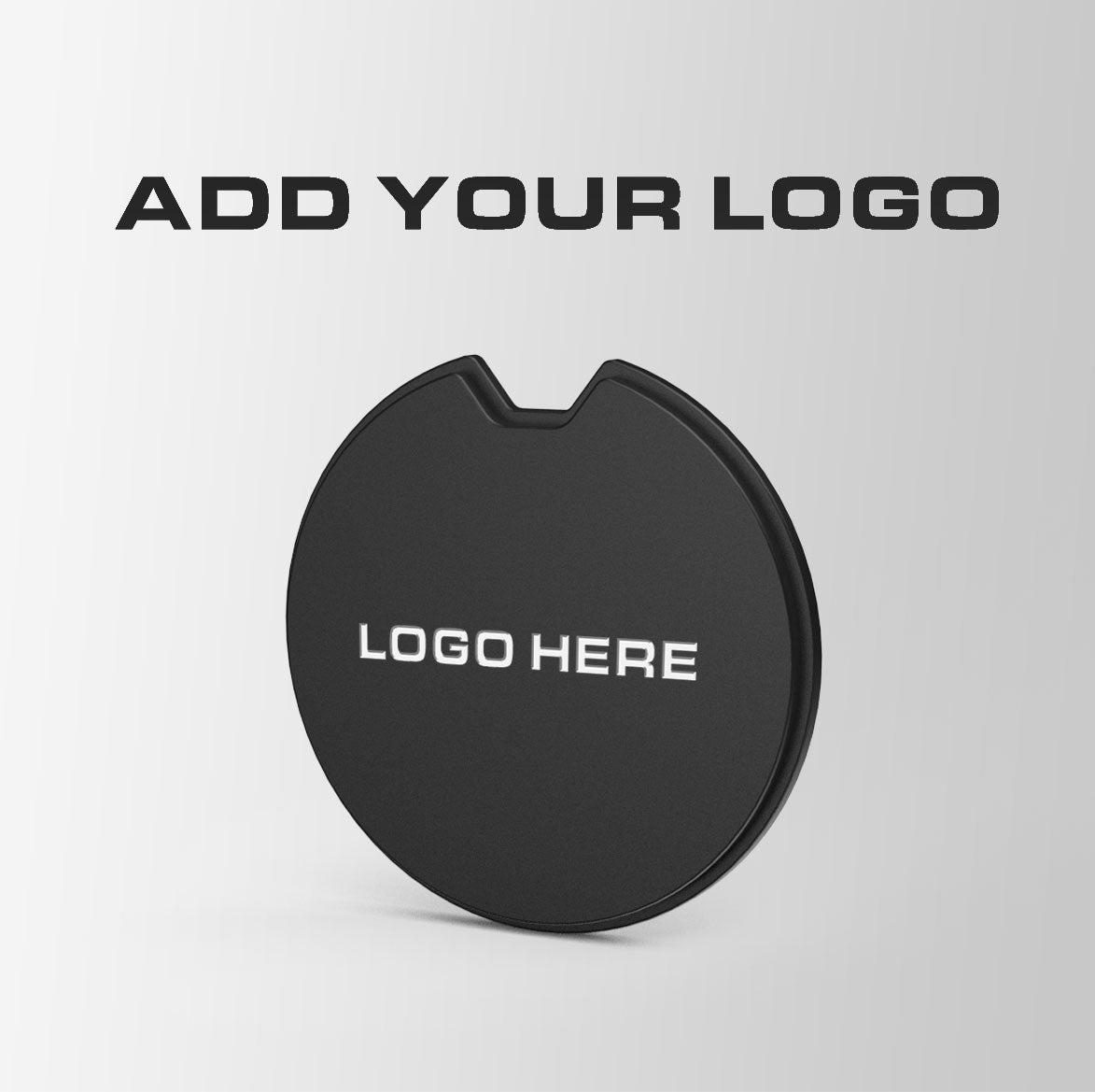 Add Your Logo - Matte Black Disc Holder