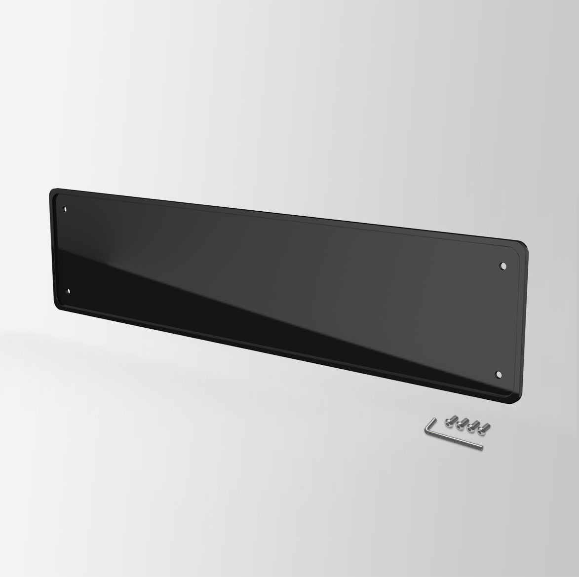 Minimalist Plate Holder (Gloss Black)