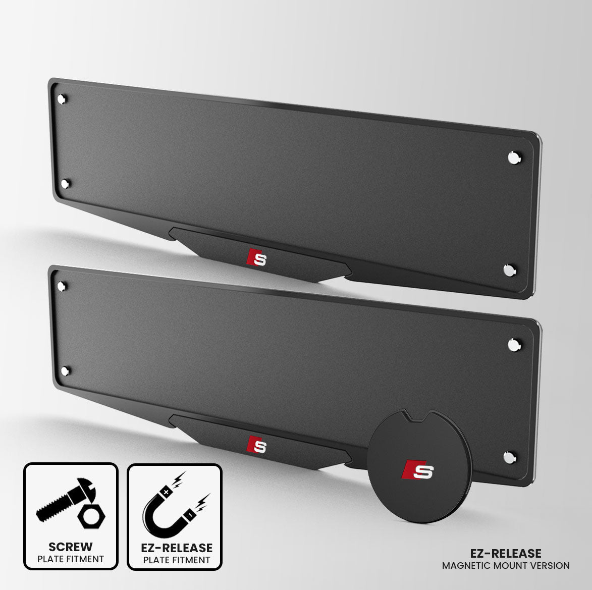 Audi S Inspired Plate Holder