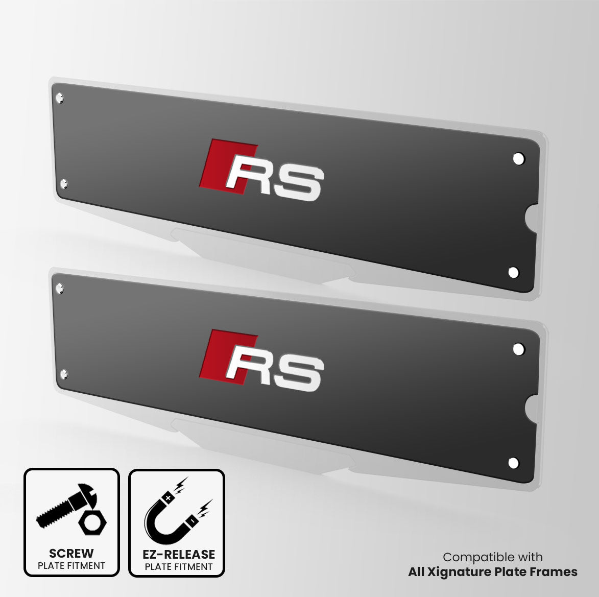 Audi RS Inspired Show Plate