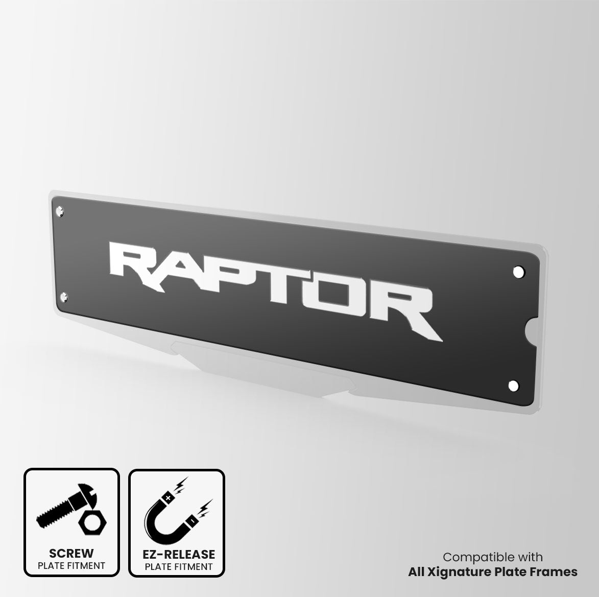 Ford Raptor Inspired Show Plate