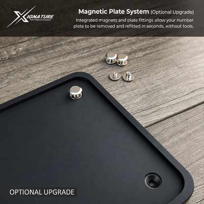 Xignature Minimalist - Matte Black Plate Holder