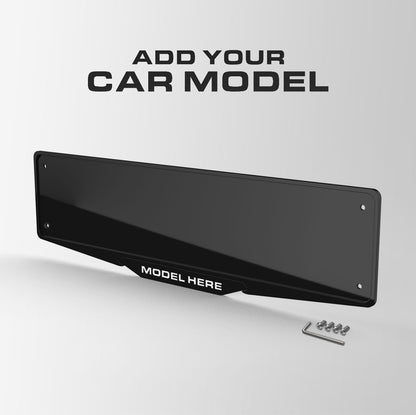 Add Your Car Model - Gloss Black Plate Holder