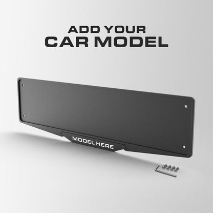 Add Your Car Model - Matte Black Plate Holder