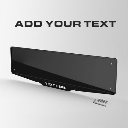 Add Your Text - Gloss Black Plate Holder