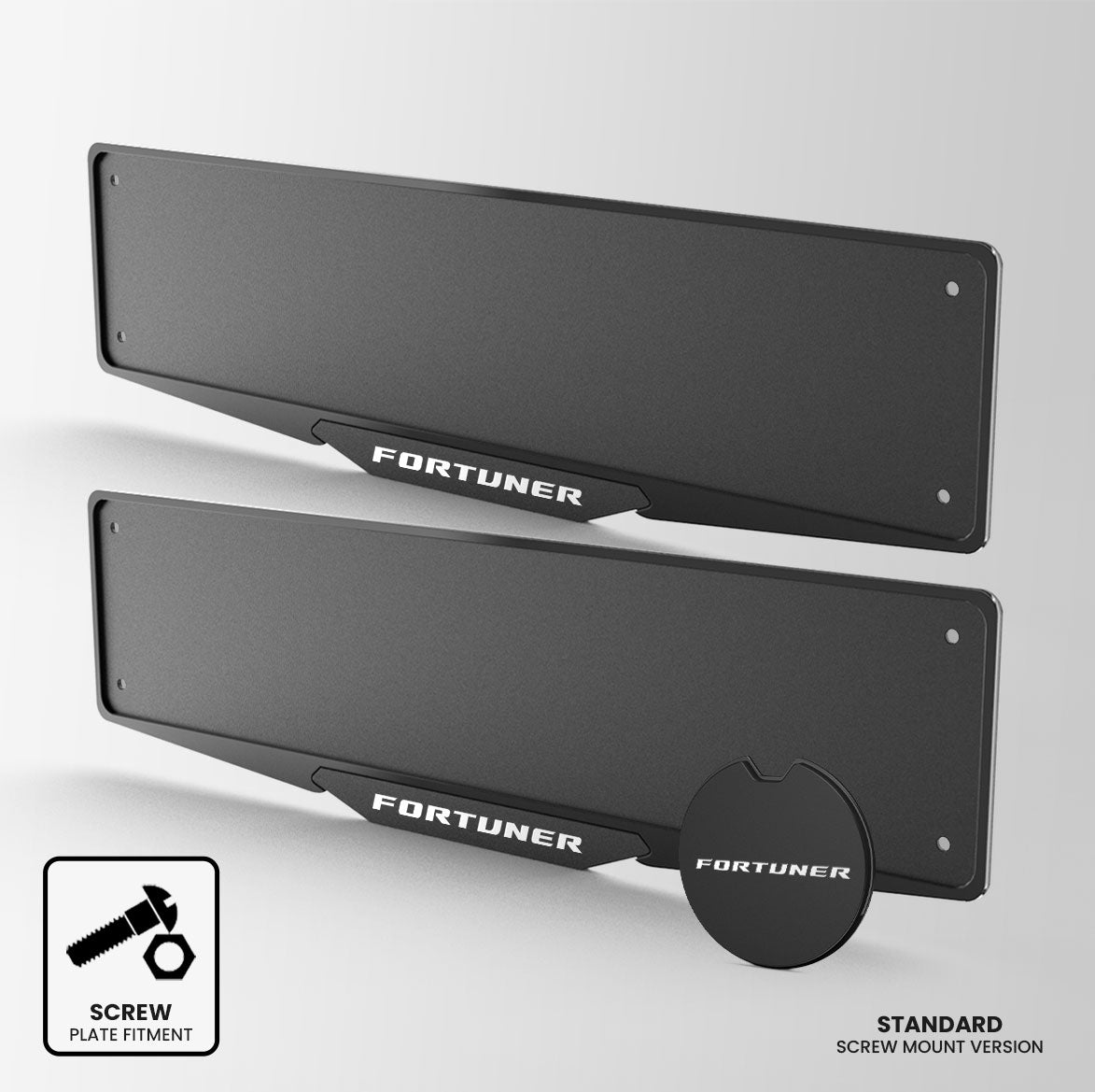 Toyota Fortuner Inspired Plate Holder