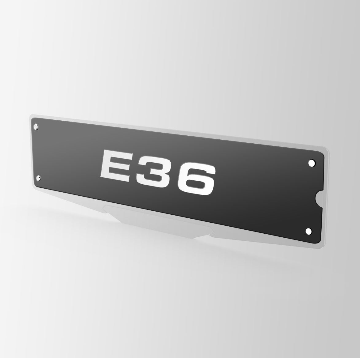 E36 Platform Show Plate