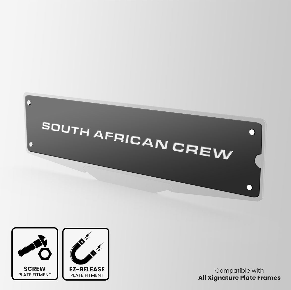 South African Crew Show Plate – Xignature Plates
