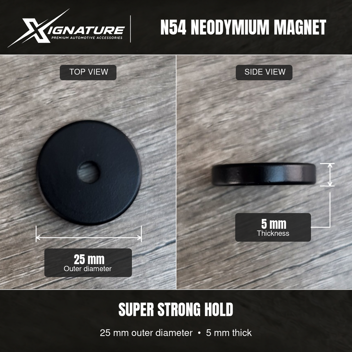 Super Strong N54 Neodymium Magnets (25mm x 5mm)